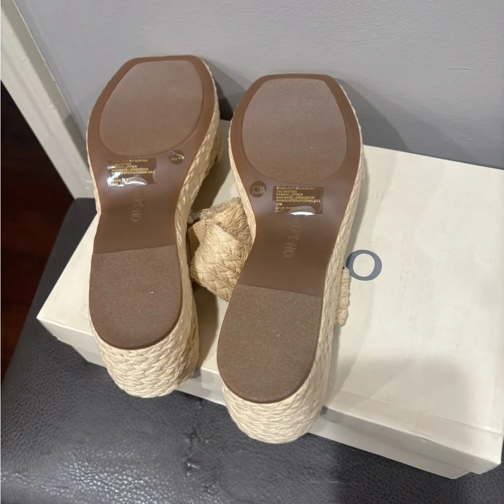 On 34th Womens Norinarf Braided Slip On Platform Sandals #16